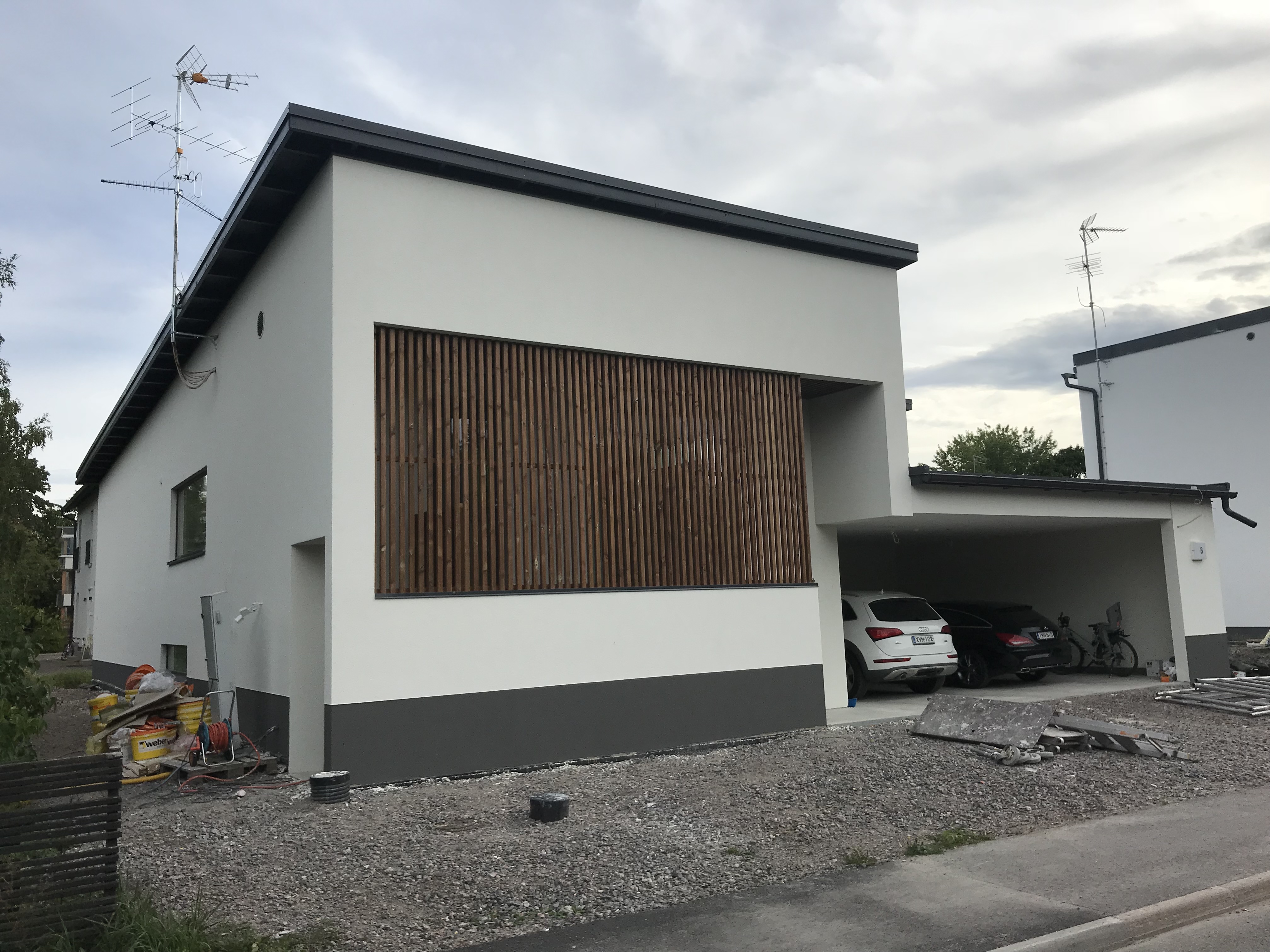 Fassaadi too Soome Maja küljel